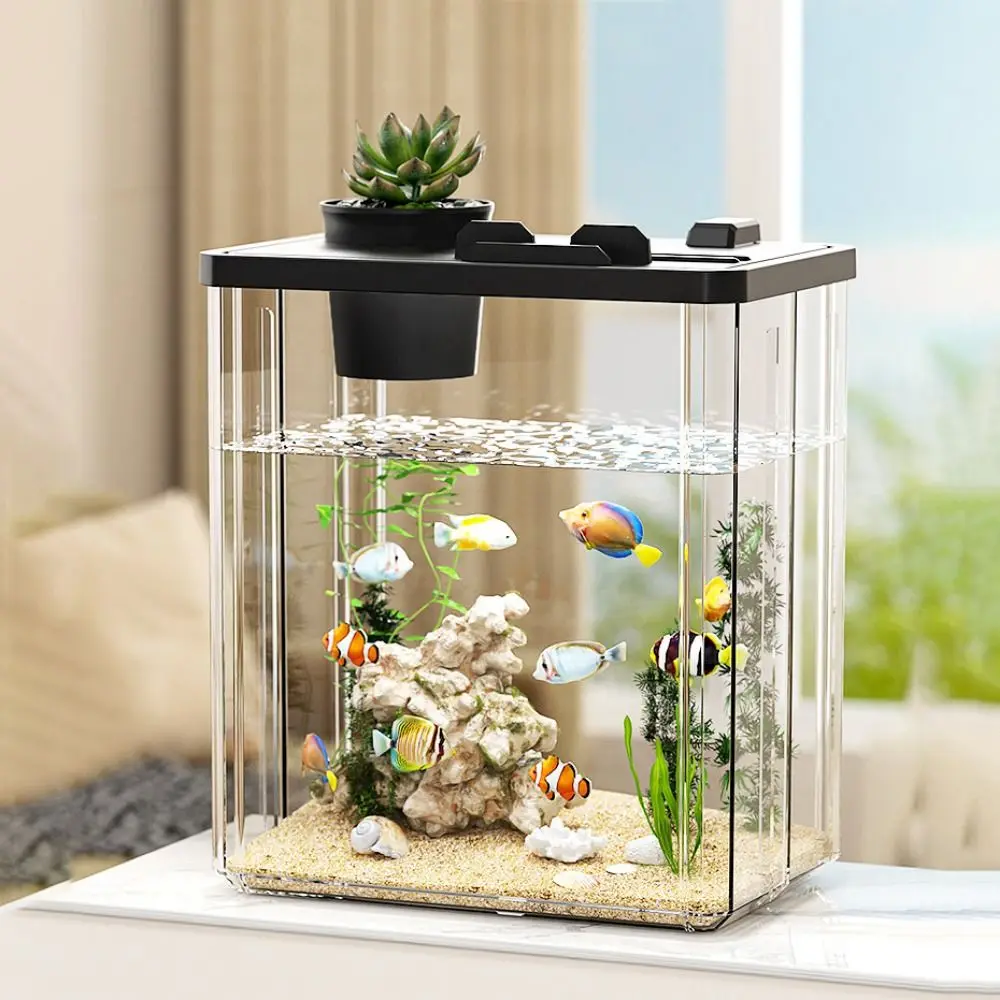 Aquarium Fish In Bowl - Akvaryum Masaüstü Balık Tankı Su Pompası