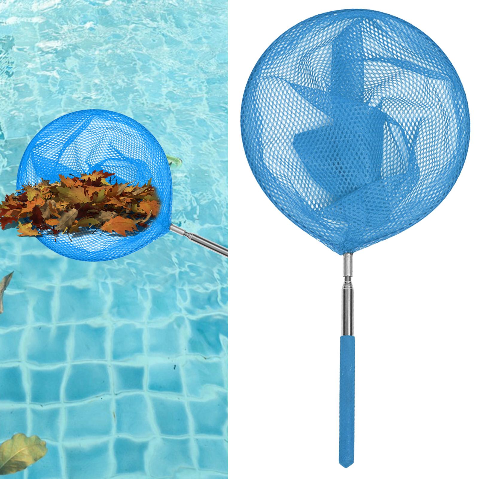 Aquarium Fishing - Paslanmaz çelik teleskopik havuz temizleme filesi,