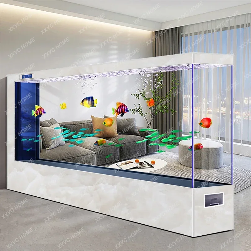 Aquarium Fish Live - WWSuper büyük tavandan tabana balık tankı