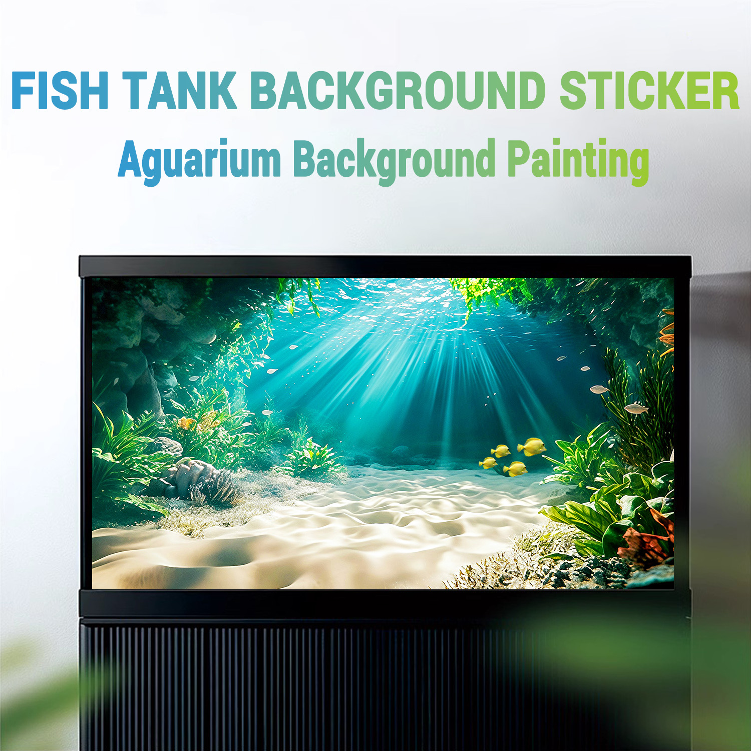 Aquarium Fishland - Beach Secret Land, balık tankı arka