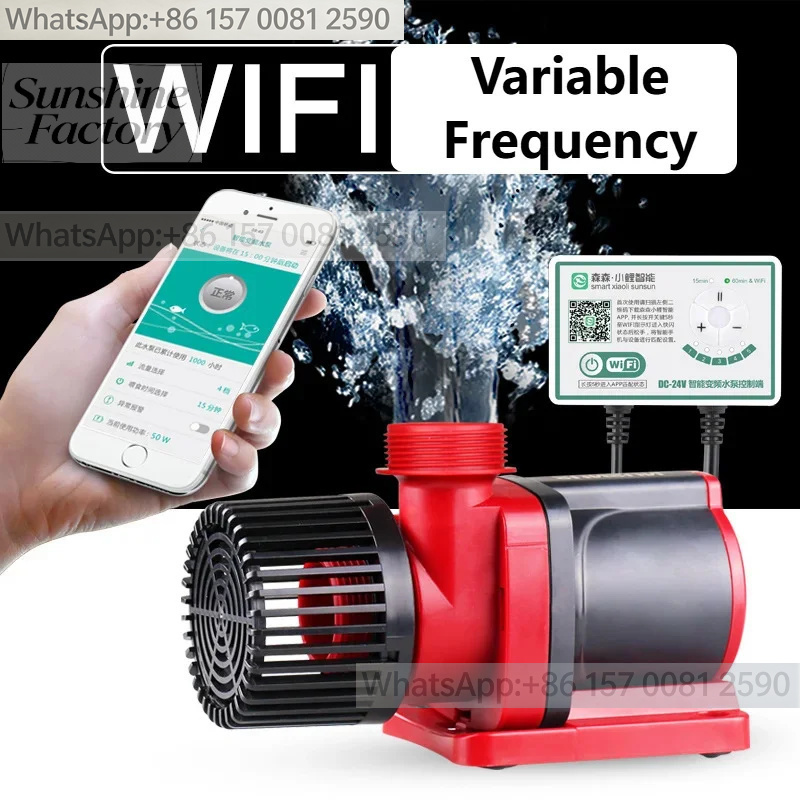 Aquarium Fishland - 100-240V JDP-6000Q Değişken Frekanslı Sirkülasyon WIFI