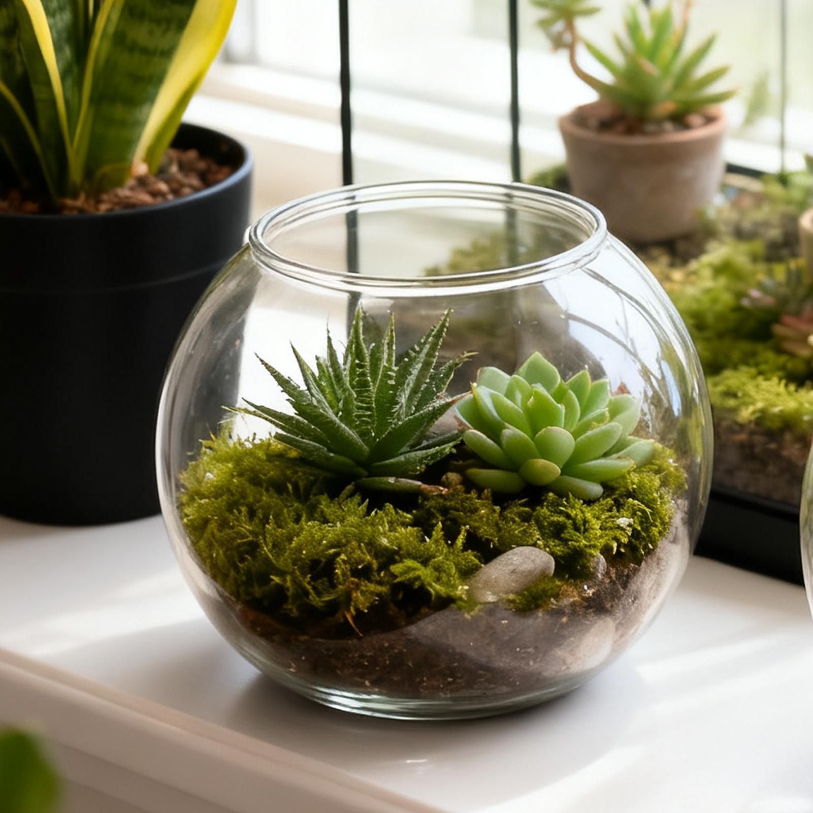 Aquarium Fish In Bowl - Kabarcık Kase Yerden Tasarruf Sağlayan Akvaryum