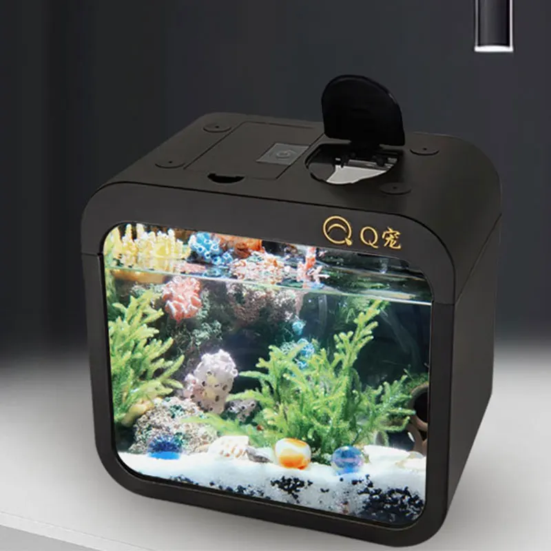 Aquarium Fish In Bowl - Masaüstü Şeffaf Akrilik Balık Tankı Plastik