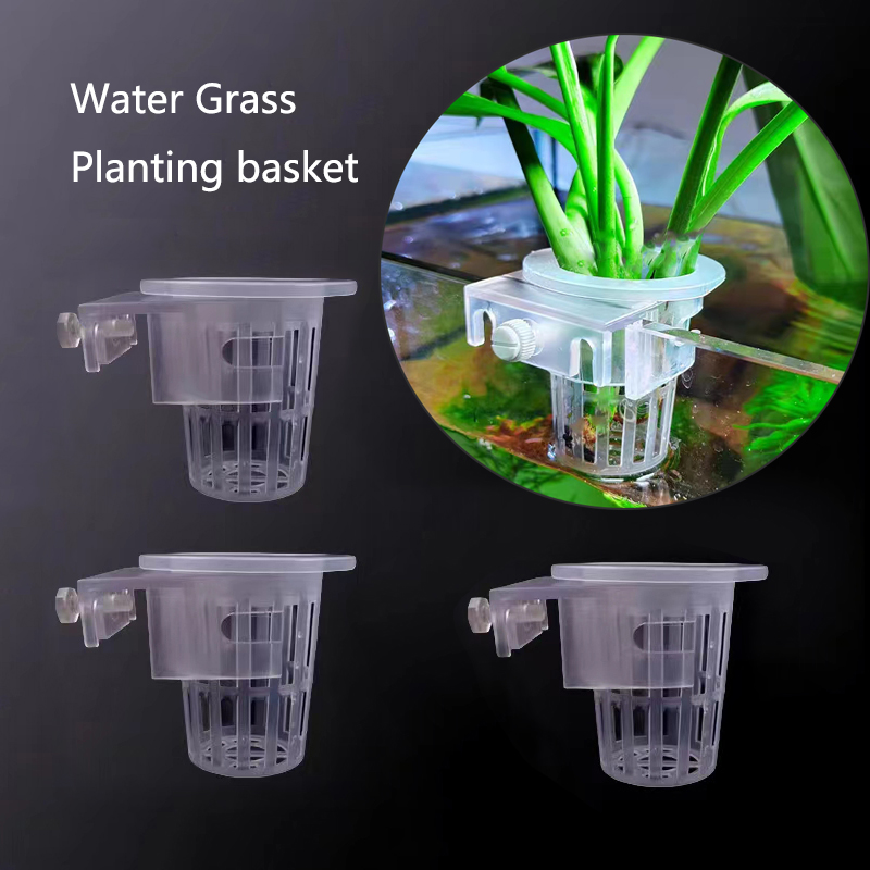 Aquarium Fish Pot - Akvaryum dikim sepeti hidroponik destek Hangable