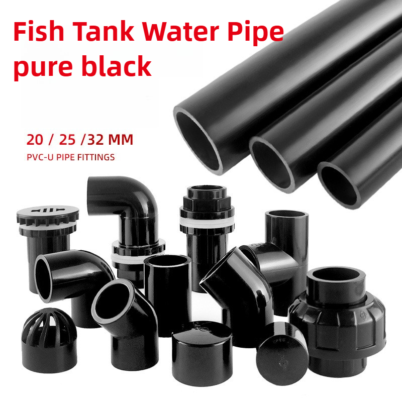 Aquarium Fish Black - PVC Siyah Balık Tankı Su Borusu