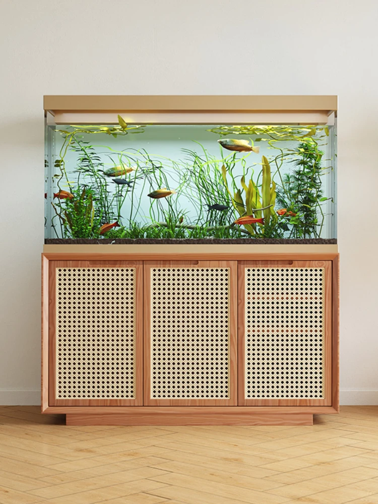 Masif Ahşap Rattan Oturma Odas - Aquarium Fish Live incelemesi ve fiyatı