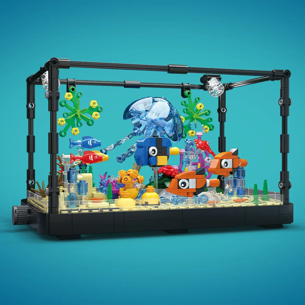 Işıklı Balık Tankı Yapım Blokl - Aquarium Fishing incelemesi ve fiyatı