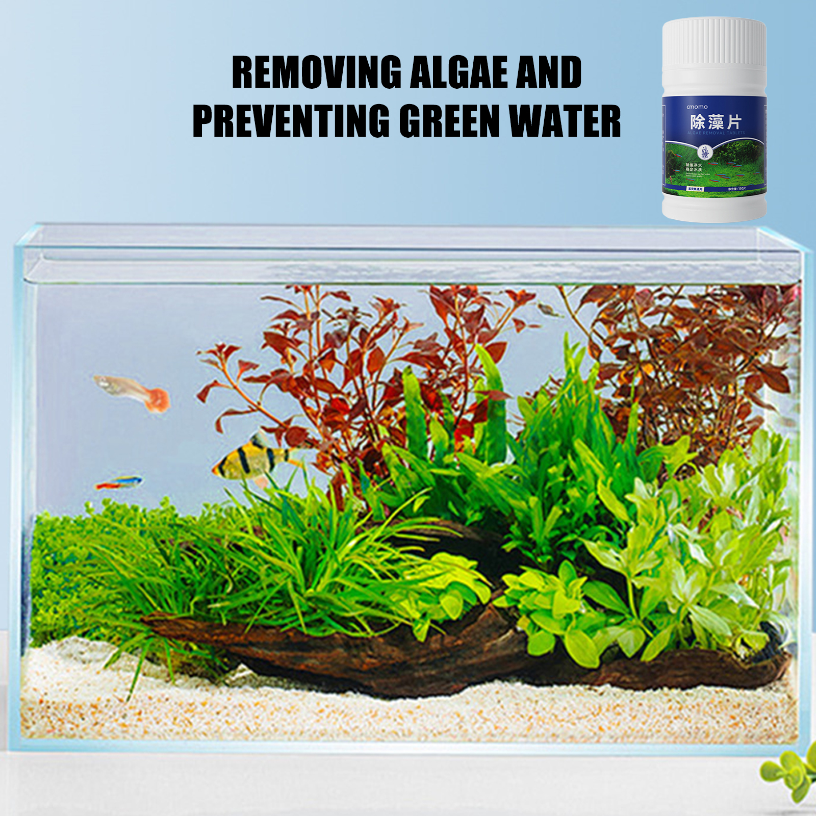 150 Tablet Akvaryum Yosun Temi - Aquarium Fish Black incelemesi ve fiyatı