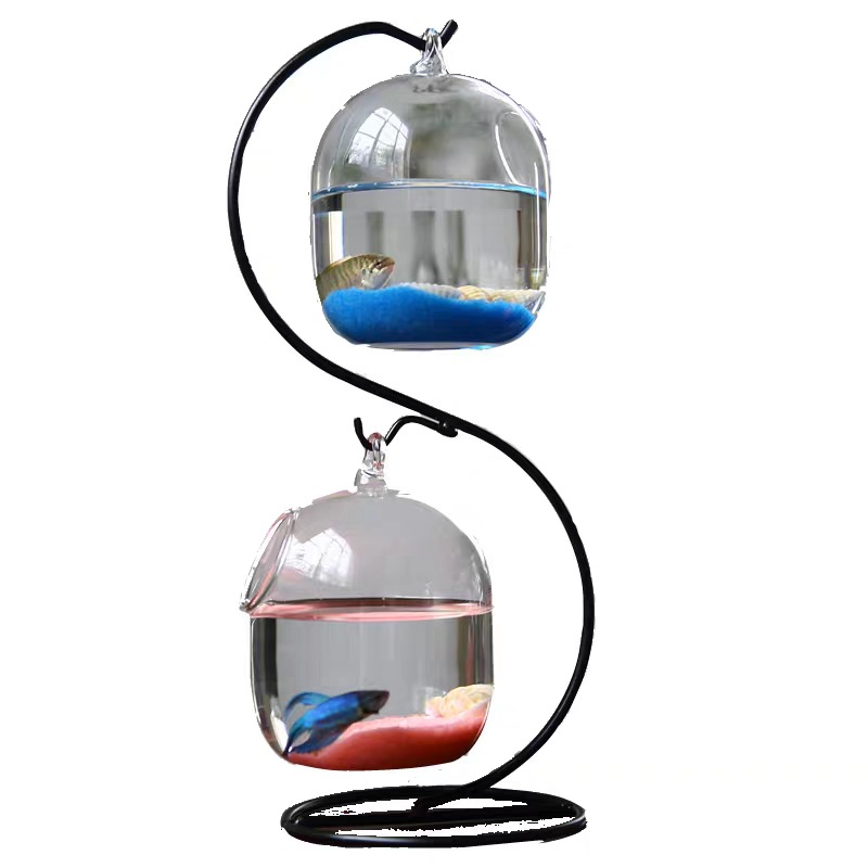 Yaratıcı çift katlı şeffaf ası - Aquarium Fish In Bowl incelemesi ve fiyatı