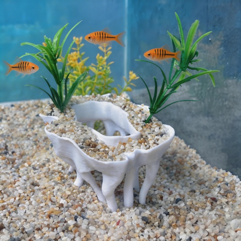3D baskılı ağaç kökleri şeklin - Aquarium Fish Pot incelemesi ve fiyatı