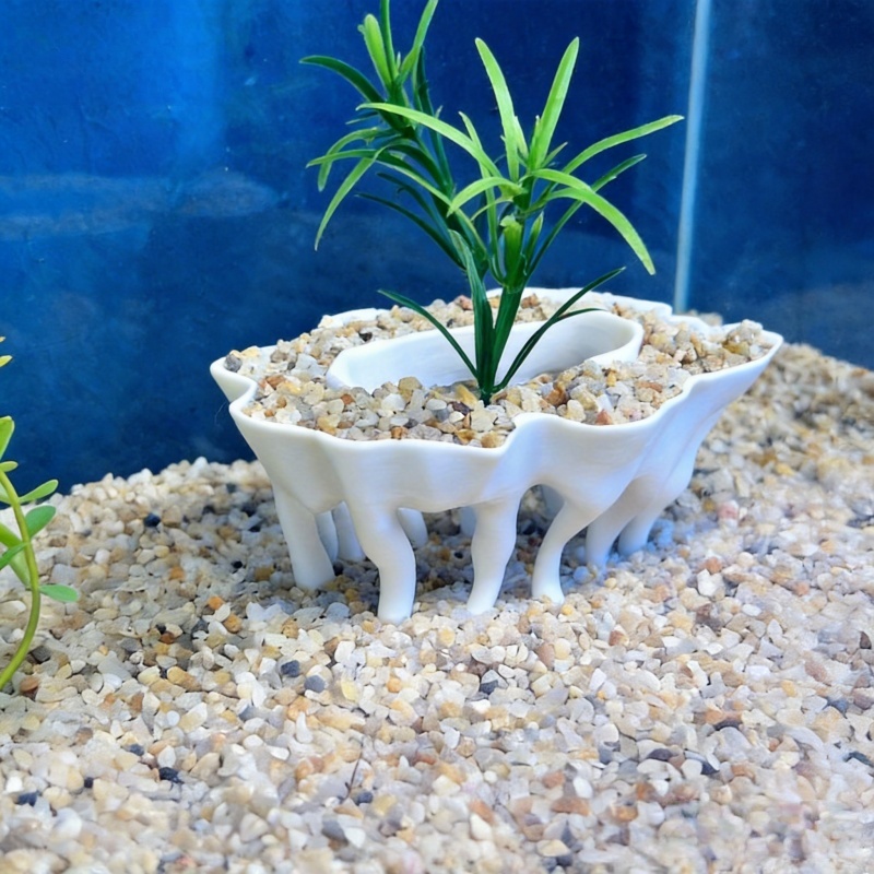 3D baskılı ağaç kökleri şeklin - Aquarium Fish Pot incelemesi ve fiyatı